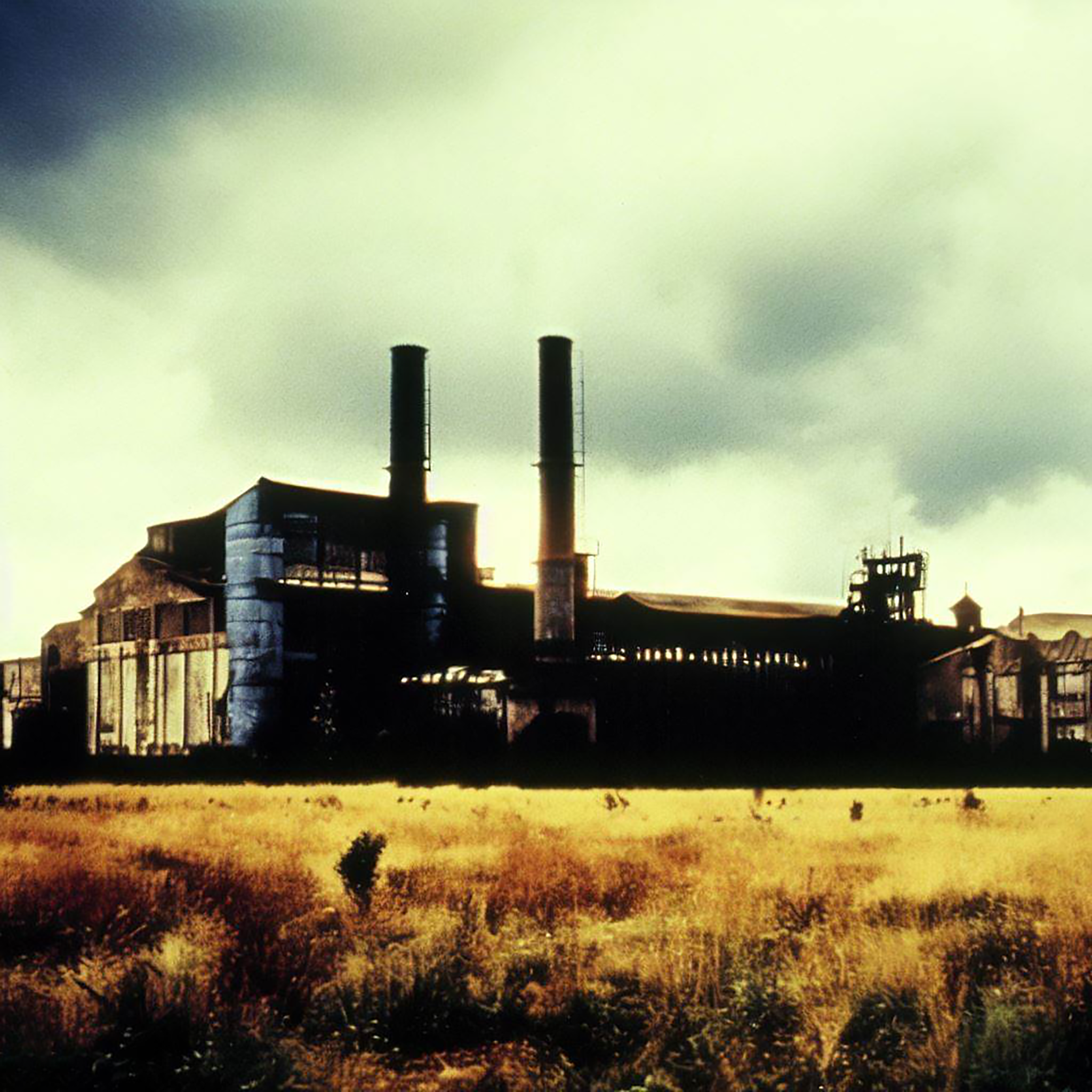 AI-generated fictional abandoned factory from the Abandoned Future series, image 3 of 6.