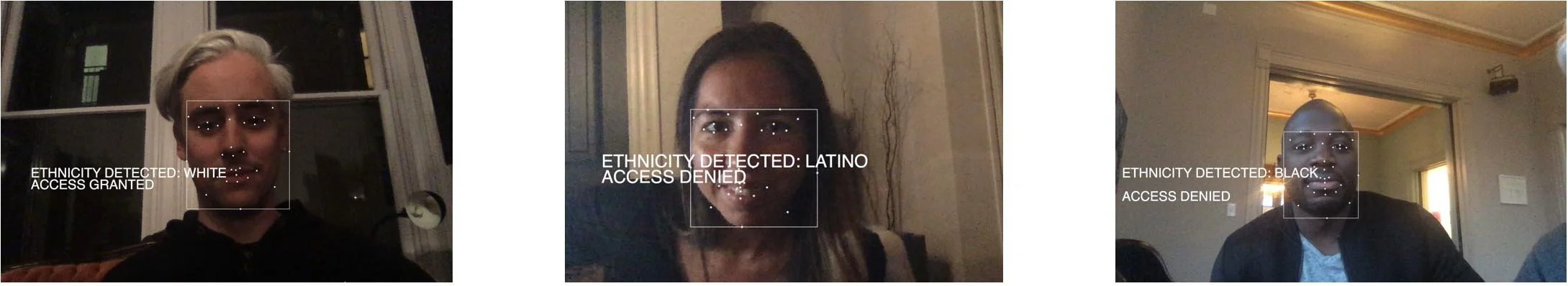 Five faces labelled White, Black, Asian, Indian and Others
