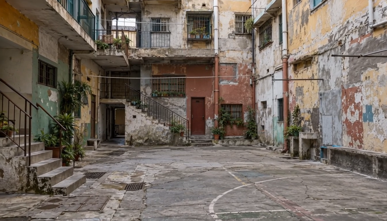 Housing courtyard from Memoriae Urbis