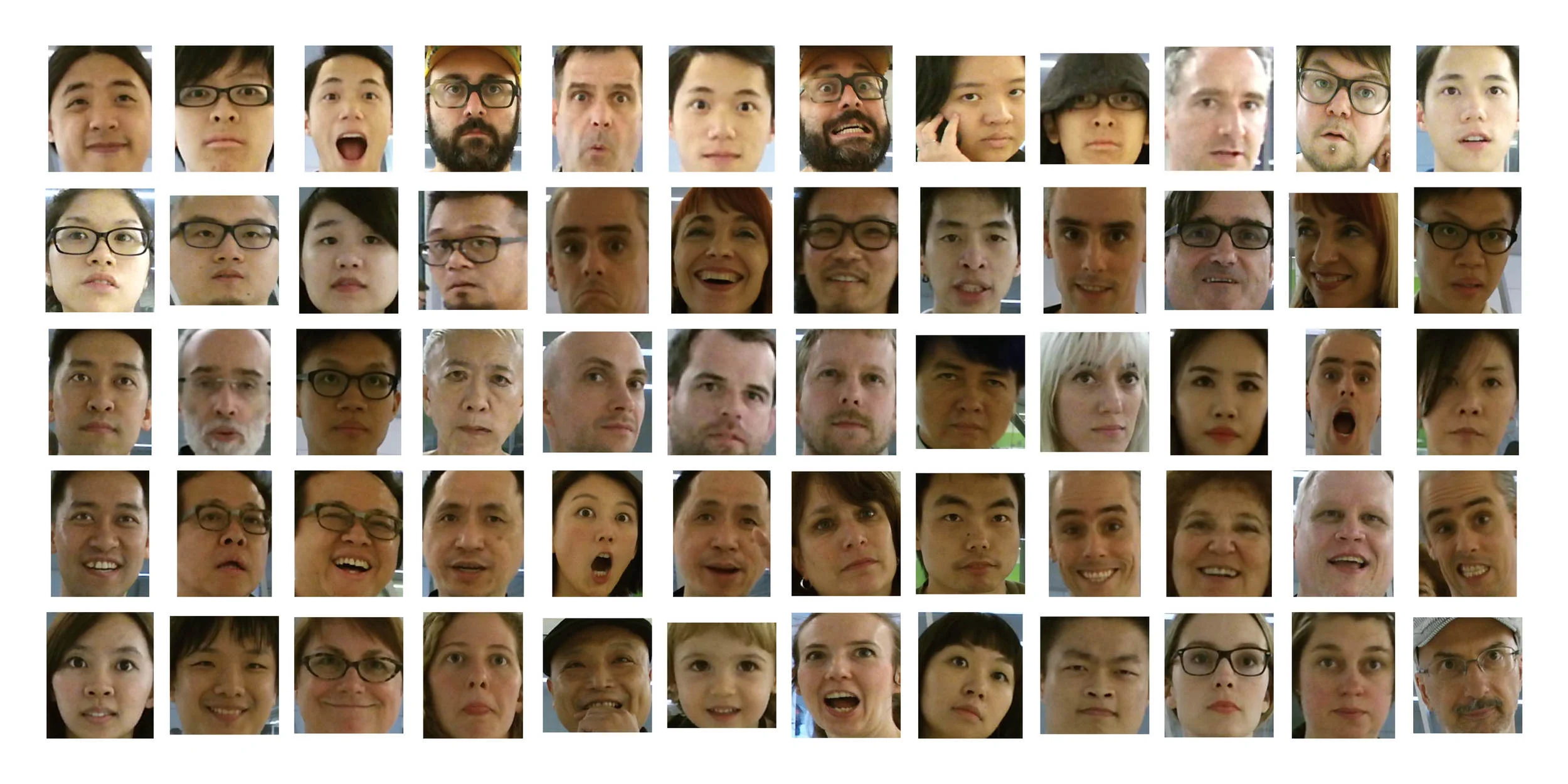 Documentation of the Walrus installation and its oval mirror-like display.